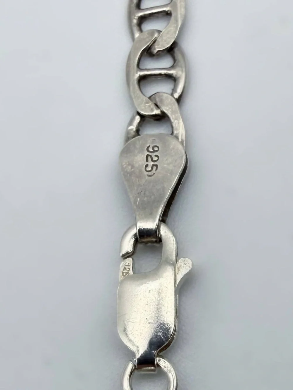 Italy 925 Sterling Silver Mariner Link Chain Unisex Necklace 16” 5mm